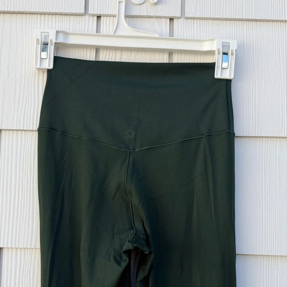 OFFLINE By Aerie Real Me High Waisted Crossover Flare Legging - Mystical Green - Picture 3 of 6